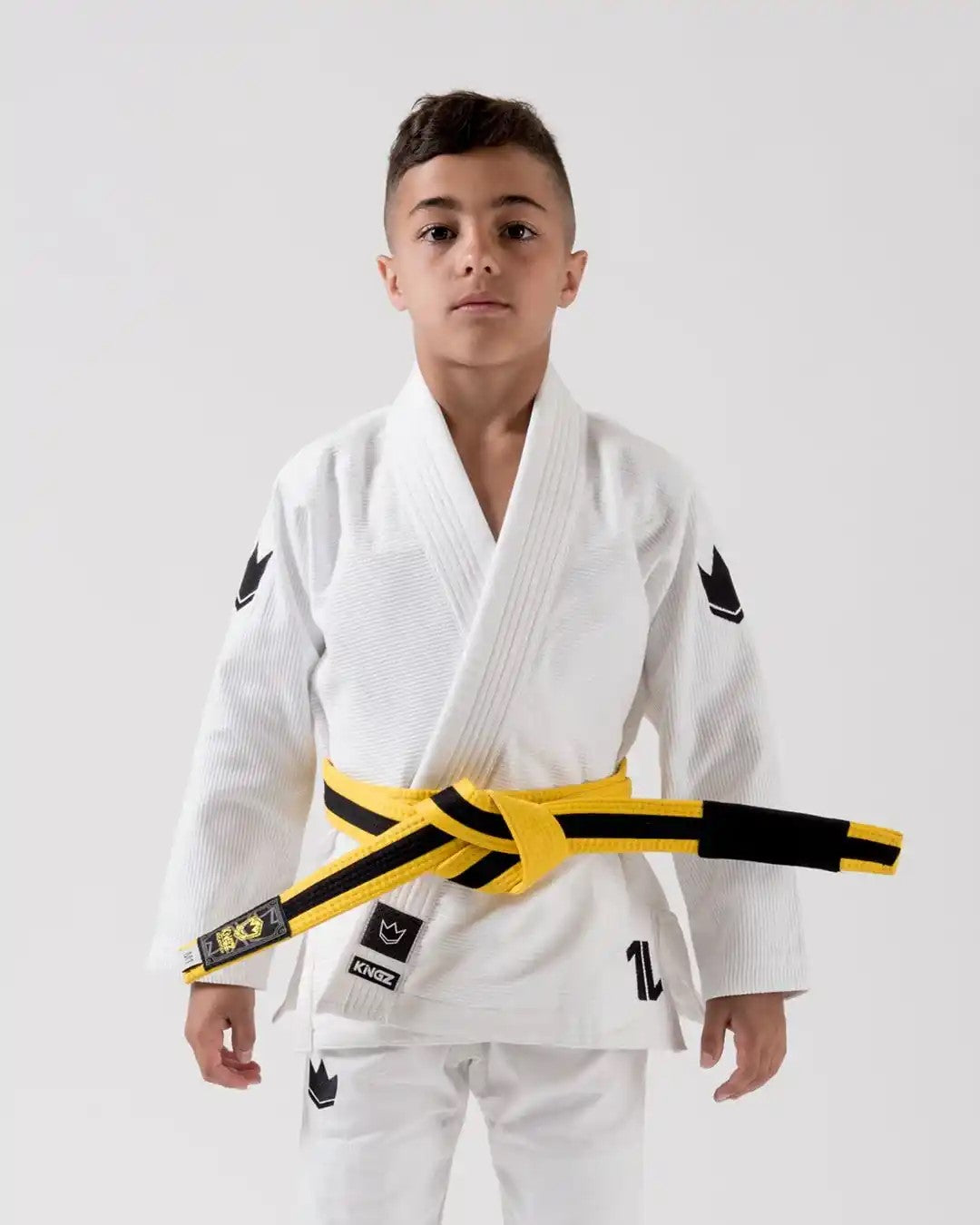 The ONE Kids Jiu Jitsu Gi - White - FREE White Belt ($90 on Kingz.com)